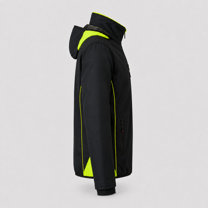 Giubbino Softshell JUPITER Blu Navy/Giallo Fluo
