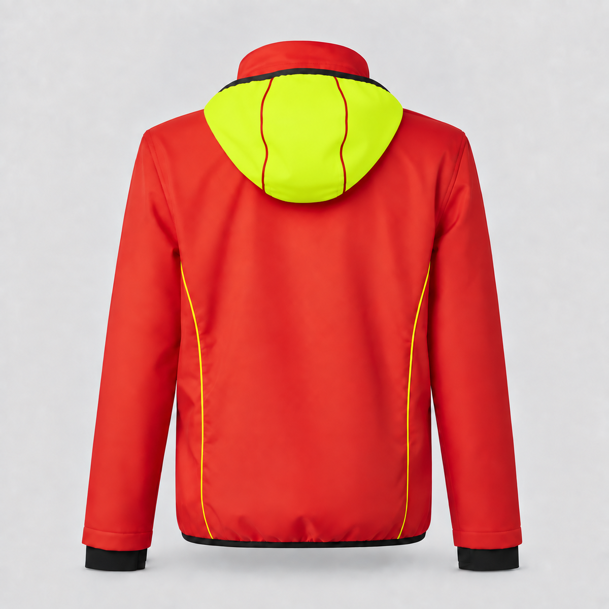 Giubbino Softshell JUPITER Rosso Fluo/Giallo Fluo