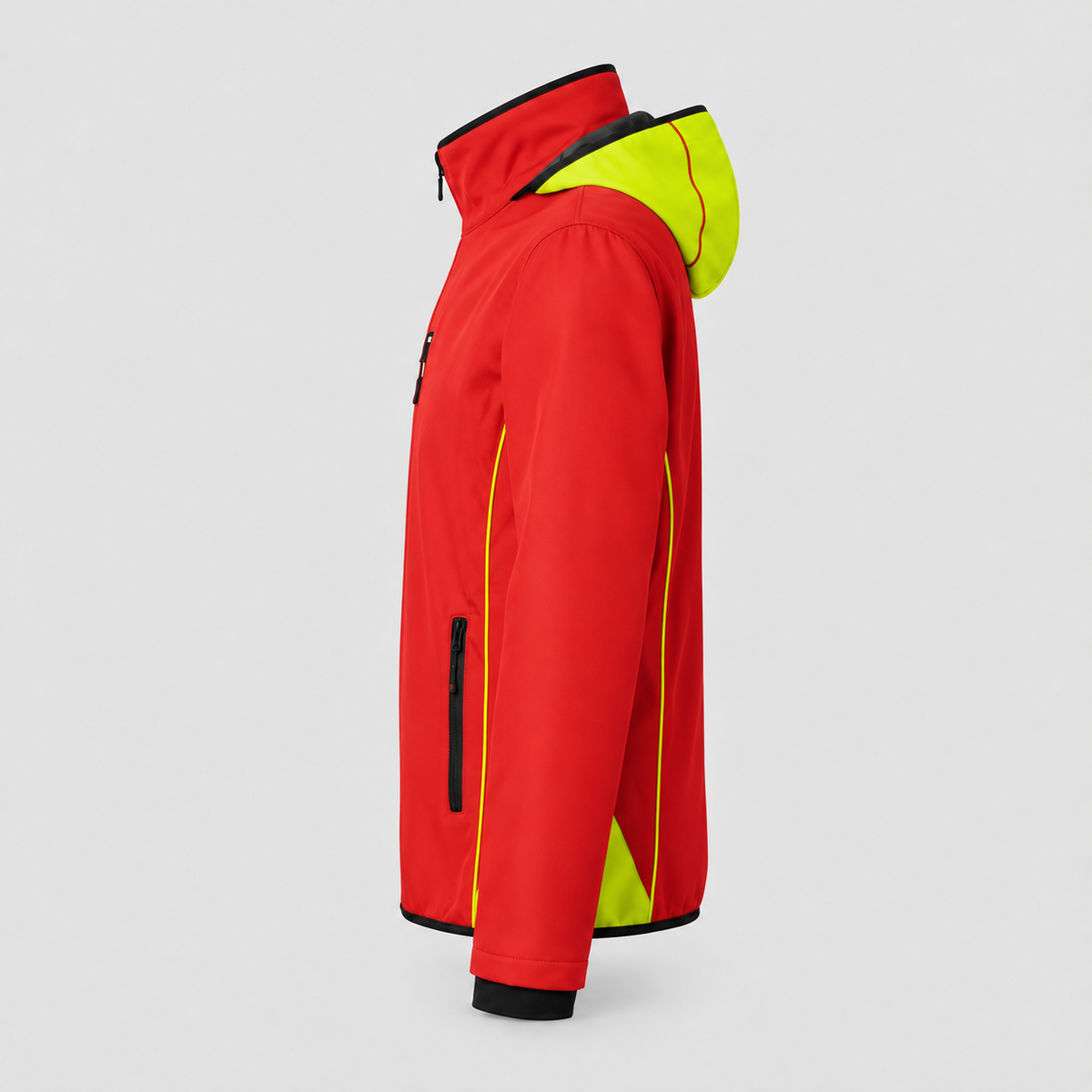 Giubbino Softshell JUPITER Rosso Fluo/Giallo Fluo