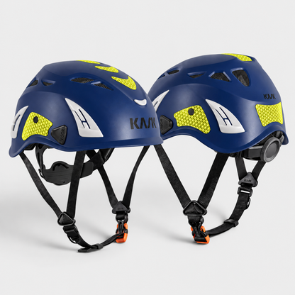 Elmetto SUPERPLASMA AQ HIVIZ Kask EN397-12492 Blu Navy/Giallo Fluo