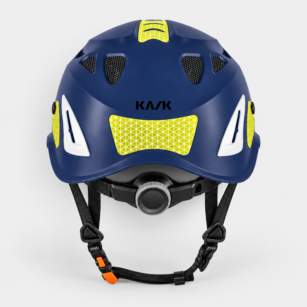 Elmetto SUPERPLASMA AQ HIVIZ Kask EN397-12492 Blu Navy/Giallo Fluo