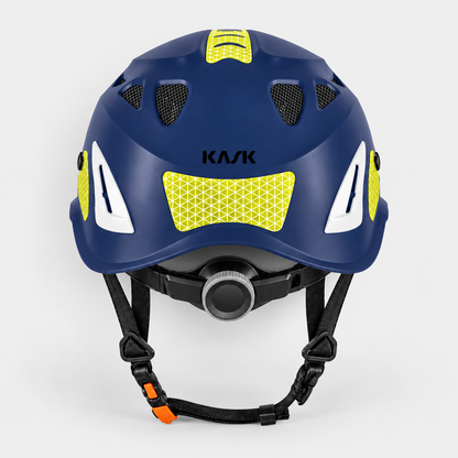 Elmetto SUPERPLASMA AQ HIVIZ Kask EN397-12492 Blu Navy/Giallo Fluo