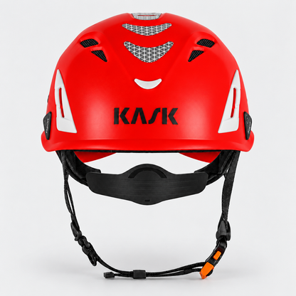 Elmetto SUPERPLASMA AQ HIVIZ Kask EN397-12492 Rosso Fluo